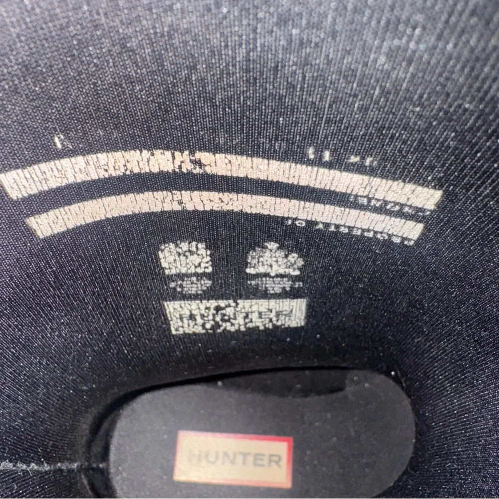 Hunter Kids Black Short Biker Moto‎ Buckle Rain Boots Size 11